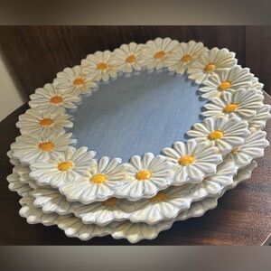 Rachel Ashwell “The Farmhouse “ Daisy Melamine Dinner Plates!